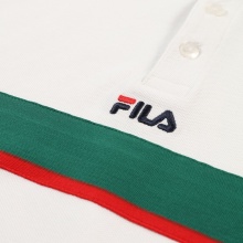 Fila polo sportowe Sagano Pique (100% bawełna) białe męskie