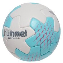 hummel Piłka ręczna hmlSTAR Trening HB (rozmiar 3) biało/niebieska - 1 sztuka