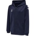 hummel Sportowa bluza z kapturem hmlCORE XK Poly Zip Hood Sweat (materiał poliestrowy) z kapturem granatowy dziecięcy