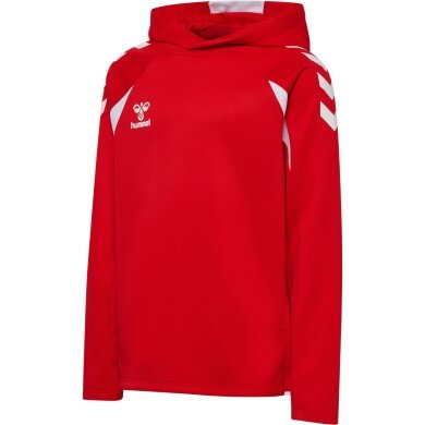 hummel Bluza z kapturem hmlCORE 2.0 (100% recyklingowany poliester) czerwono/biała dla dzieci