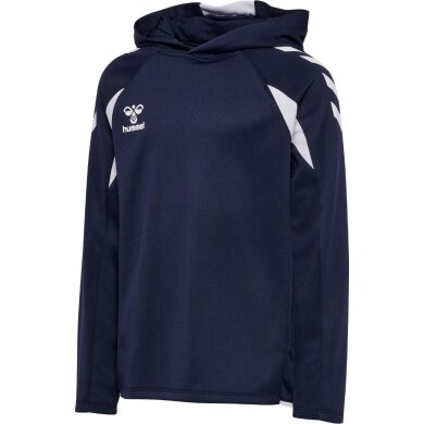 hummel Bluza z kapturem hmlCORE 2.0 (100% recyklingowany poliester) granatowo/biała dla dzieci