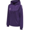 hummel Sportowa bluza z kapturem hmlCORE XK Poly Sweat Hoodie (materiał poliestrowy) z kapturem fioletowa/biała damska