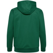 hummel Bluza z kapturem hmlGO 2.0 Full-Zip Hoodie (miękki materiał dresowy) ciemnozielony Mężczyźni