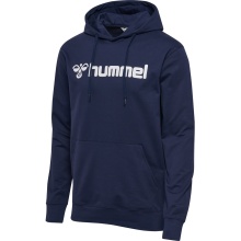 hummel Bluza z kapturem hmlGO 2.0 Logo Hoodie (miękki materiał dresowy) granatowy Mężczyźni