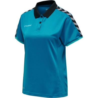 hummel Sport-Polo hmlAUTHENTIC Funkcjonalne (miękki materiał jersey) Krótki rękaw tealblue Damskie