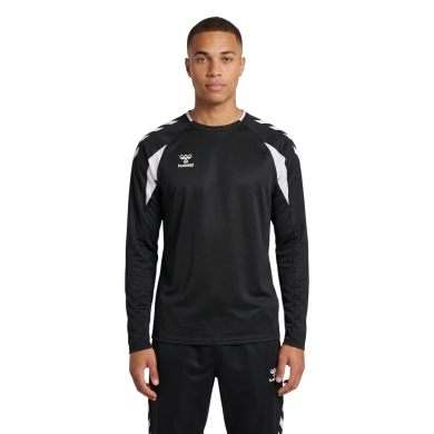 hummel Pullover hmlCORE 2.0 Crew Neck (100% rec. poliester) czarny/biały mężczyźni