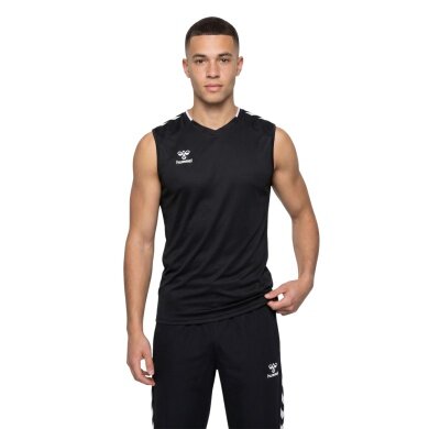 hummel Sport-Tank hmlCORE 2.0 Jersey (100% rec. poliester) czarny/biały mężczyźni