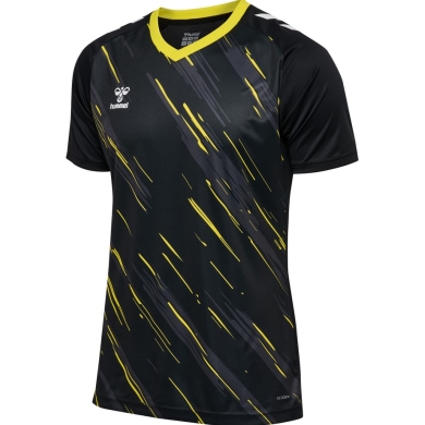 hummel Sportowa koszulka hmlMATCH Triumph Jersey (100% poliester) czarna/żółta męska