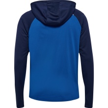 hummel Sportowa kurtka treningowa hmlLEAD 2.0 Zip Hoodie (wysoka oddychalność, szybkoschnąca) ciemnoniebieska/marynarska męska