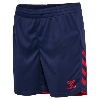 spodenki sportowe hmlCORE 2.0 Hummel (przyjemne w noszeniu) krótkie granatowo/czerwone damskie