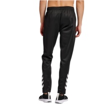 hummel Spodnie sportowe hmlCORE XK Poly Pants (materiał poliestrowy, z kieszeniami na zamek) długie czarne/białe męskie