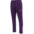 hummel Spodnie sportowe hmlCORE XK Poly Pants (Materiał poliestrowy, z kieszeniami na zamek błyskawiczny) Długie fioletowe Mężczyźni