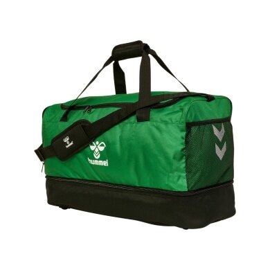 torba sportowa hmlCORE 2.0 z przegrodą na dno (rozmiar L) zielono/czarna