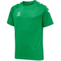 hummel T-shirt sportowe hmlCORE XK Core Poly (materiał interlock) krótki rękaw zielony dziecięcy