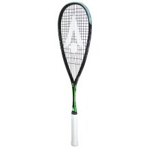 Karakal rakieta do squasha Raw Pro Lite 2.1 110g/zrównoważona 2025 czarna/zielona - naciągnięta -