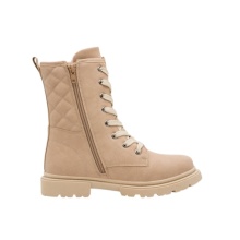 s.Oliver zimowe botki 5-46223-43-355 - z podszewką - piaskowy brąz dziewczęce