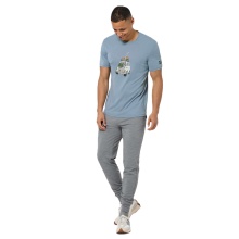 super natural T-shirt Freizeit Carski Tee (Merino-Mix) stoneblau dla mężczyzn