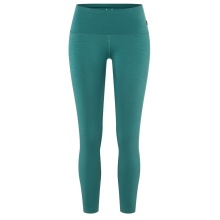 super natural Spodnie sportowe Super Tights (wełna merino, miękki komfort noszenia, oddychające) dopasowane ciemnoniebieskie damskie