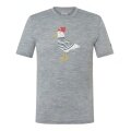 super natural T-shirt Freizeit Johnny Tee (Merino-mieszanka) szary męski