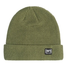 super natural czapka zimowa Merino Basic Beanie (wełna merino, idealna ochrona przed zimnem) zielona - 1 sztuka
