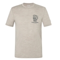 super natural T-shirt Freizeit Gravel (Mieszanka Merino) beżowy męski