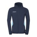 uhlsport Bluza z kapturem Equipe 29 Multi Hood (100% poliester) granatowa/biała/niebieska męska