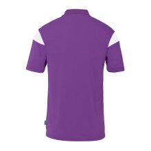 uhlsport Polo sportowe Squad 27 (100% rec. poliester) fioletowo/białe dziecięce