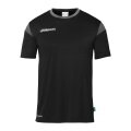 uhlsport Koszulka sportowa Squad 27 (100% poliester) czarna/antracytowa dla dzieci