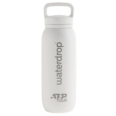 butelka do picia waterdrop x ATP Tour ATP Thermo ze stali nierdzewnej (wytrzymała, podwójna izolacja) 600ml biała