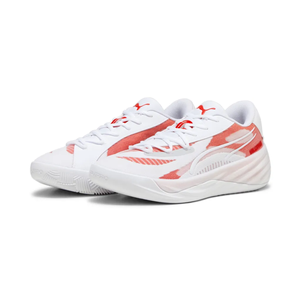 Puma Buty halowe All-Pro Nitro Team biało/czerwone męskie