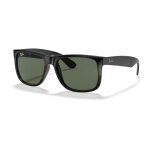 Okulary przeciwsłoneczne Ray-Ban Justin 601/71 (kolor szkła: ciemnozielony) czarne - 1 para okularów