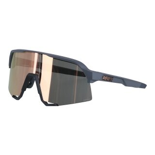 100% Sportowe okulary przeciwsłoneczne S3 HiPER Lustro szare - 1 para okularów z twardym etui