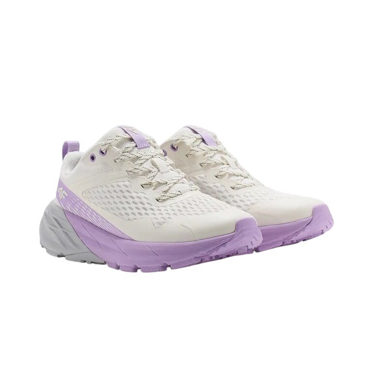 4F Sneakersy biegowe Speed Hiker białe/fioletowe damskie