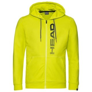 Head Hoodie z kapturem Club Fynn Fullzip żółty męski