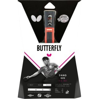 Raketa do tenisa stołowego Butterfly Dang Qiu DQX3 - pokrycie Wakaba z gąbką 2,0 mm - 1 rakieta