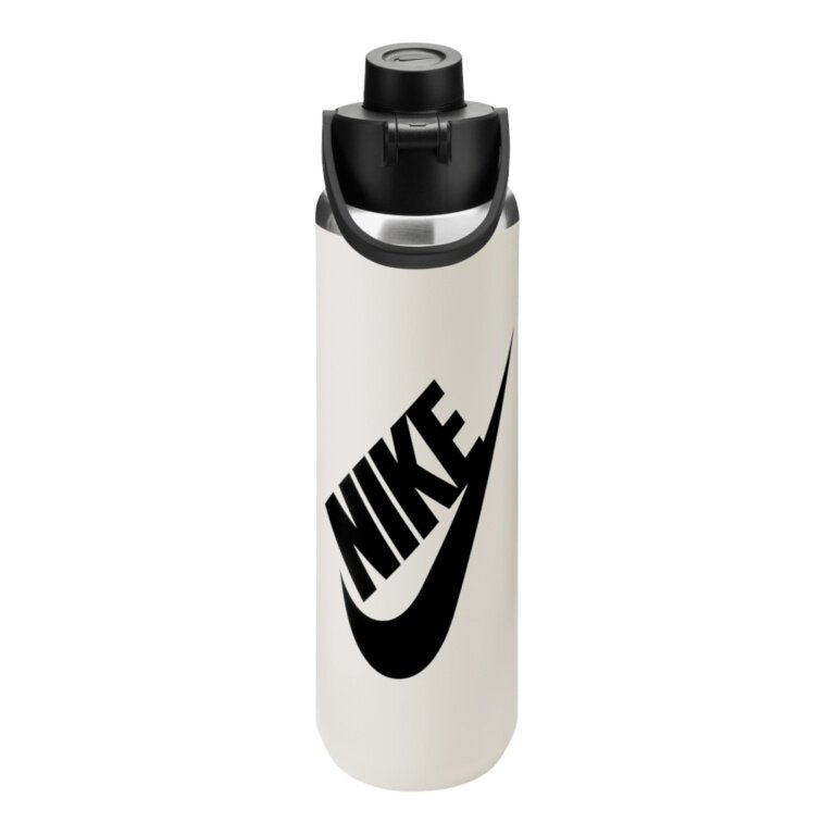 Nike Butelka do picia SS Recharge Chug Bottle Stal nierdzewna Grafika jasnoszara 709ml