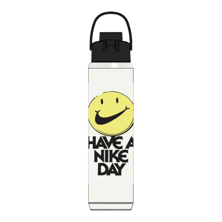Nike Butelka do picia SS Recharge Chug Bottle Stal nierdzewna Graphic Have a Nike Day biała 709ml