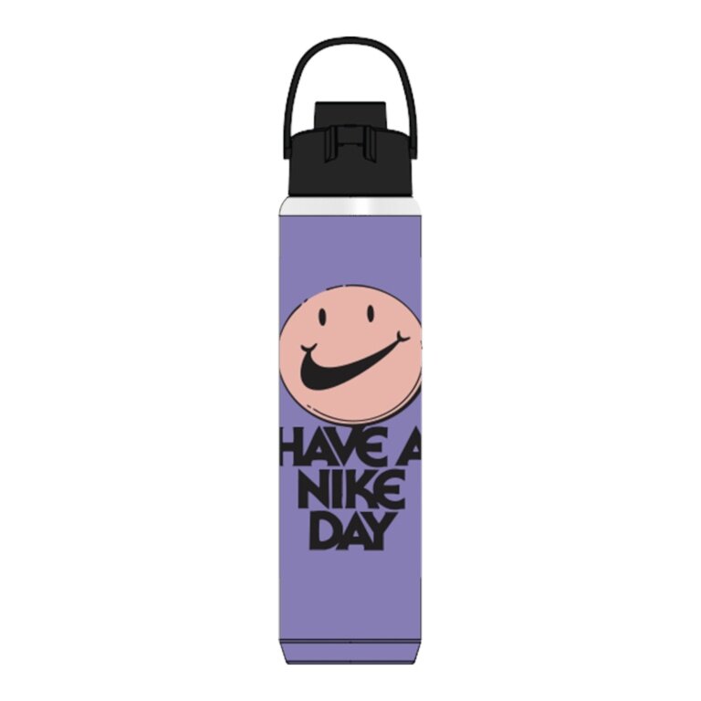Nike Butelka do picia SS Recharge Chug Bottle Stal nierdzewna Graphic Have a Nike Day fioletowa 709ml