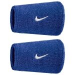 Nike opaska na pot Swoosh Classic Doublewide Jumbo (mieszanka bawełny) 2025 niebieska królewska - 2 sztuki