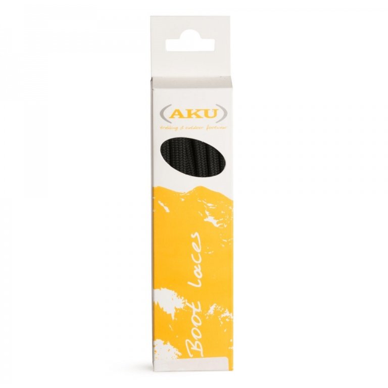 AKU Sznurówki Trek Flat czarne 180cm