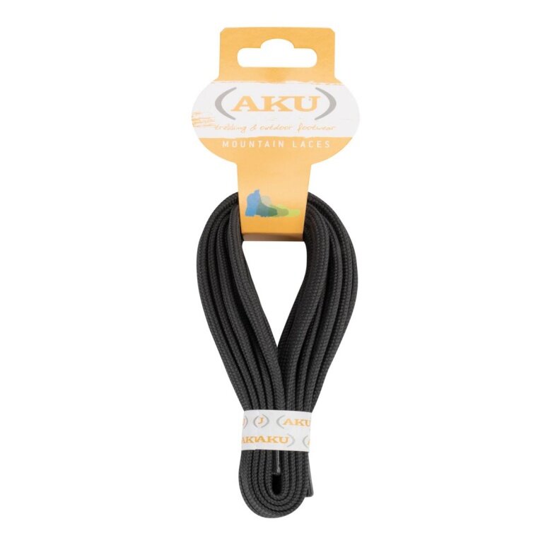 AKU Sznurówki Trek Flat szare 180cm