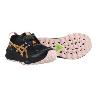 Buty do biegania w terenie Asics Gel Trabuco 12 GTX (wodoodporne) czarne/pomarańczowe damskie