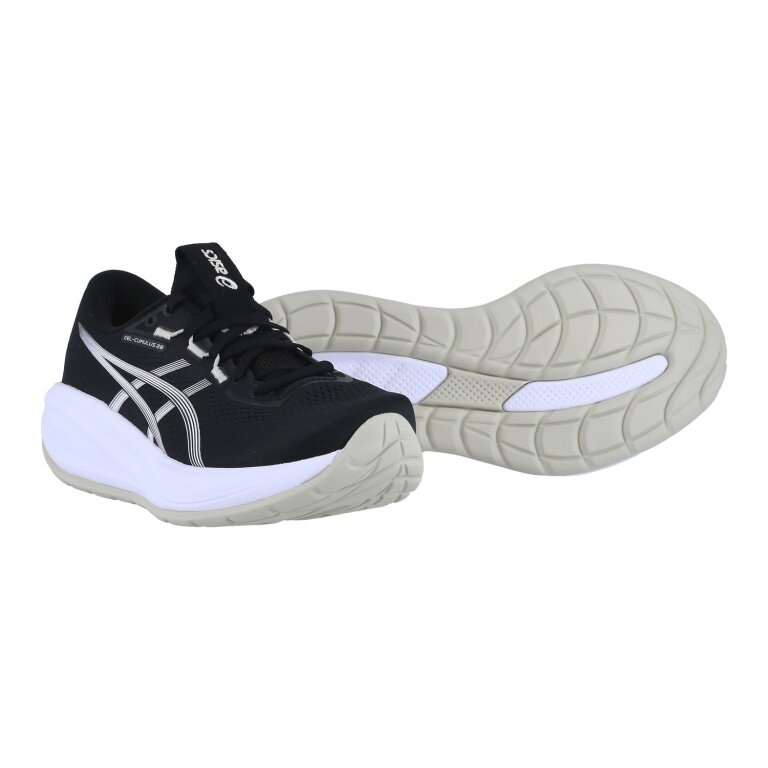 Asics buty biegowe Gel Cumulus 28 (amortyzacja) czarno-białe damskie
