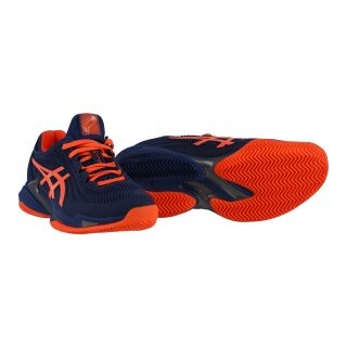 Asics Buty tenisowe Gel Court FF 3 Clay/Trawa/Stabilność 2024 ciemnoniebieski/pomarańczowy Mężczyźni