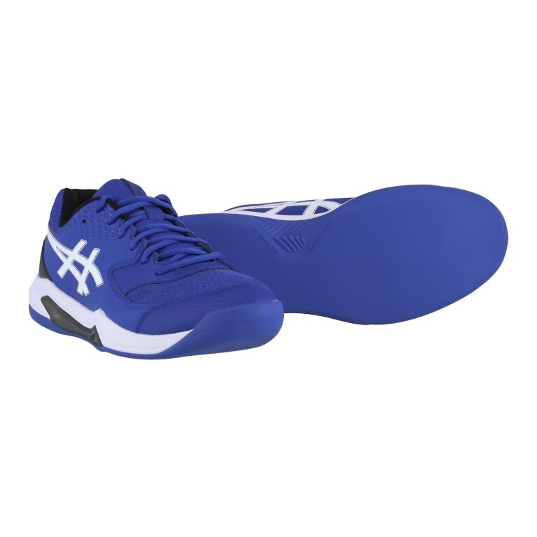 Buty tenisowe Asics Gel Dedicate 8 do gry w hali/na dywan 2025 kobaltowo-niebieskie/białe męskie