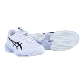 Asics buty tenisowe Solution Speed FF 4 na nawierzchnię ceglaną/piaskową/lekkie białe/czarne męskie