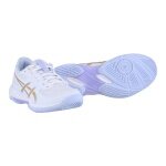 Asics halowe buty do tenisa Gel Rocket 12 (wielofunkcyjne/stabilność) 2025 białe/jasnoniebieskie damskie