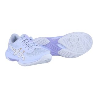Asics halowe buty do tenisa Gel Rocket 12 (wielofunkcyjne/stabilność) 2025 jasnoniebieskie/białe damskie