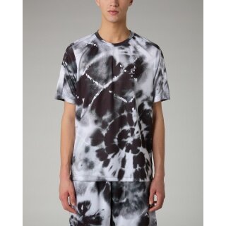 Koszulka tenisowa Ace All Print 2025 czarno/biała męska marki Australian