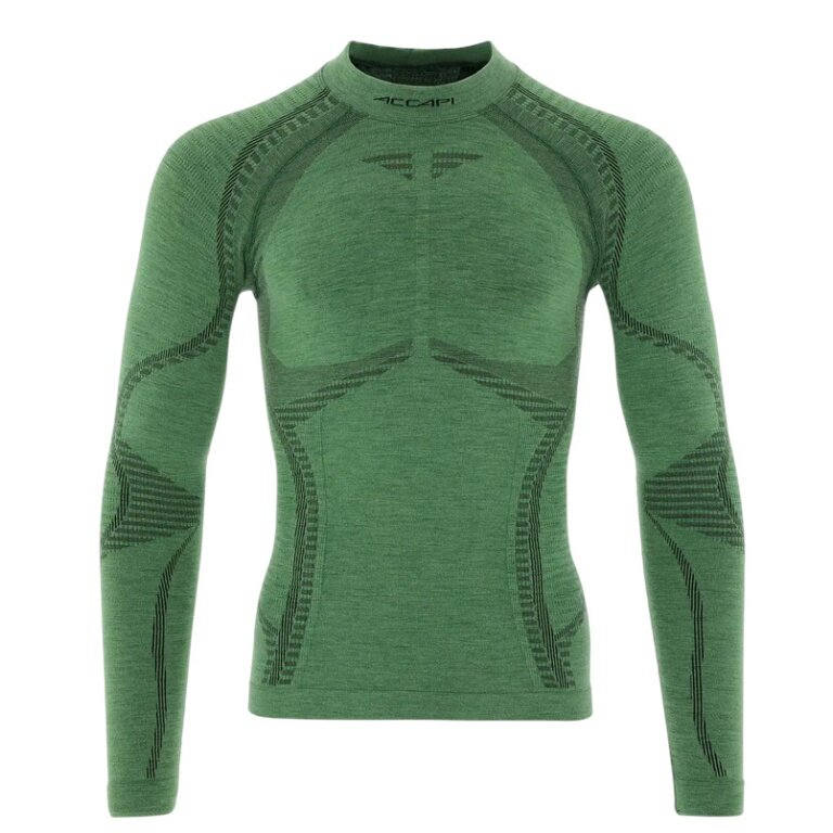 Accapi Langarmshirt Ergowool Long Sleeve Shirt (wełna merino, ciepłe) bielizna zielona Męska